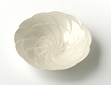 「白釉　羽皿（B）」1833890030